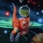Puzzle dinozauri in spatiu 3x49 piese